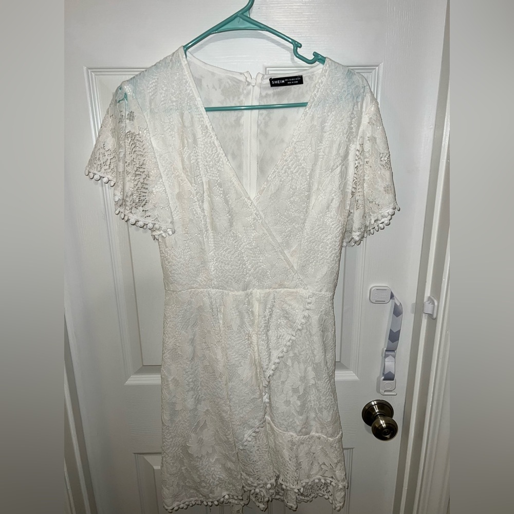 Never been worn SHEIN mini dress in white